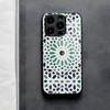 Muted Moroccan Mosaic Tiles Phone Case For IPhone 17 Air 16 E Pro Max 15 14 13 Mini 12 Pro 11 Max Plus Black Glass Cover