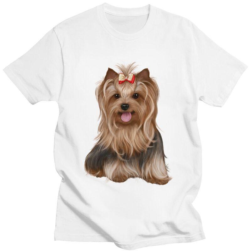 Custom Yorkshire Terrier Yorkie Dog T Shirt for Men Tshirt Tees Tshirts