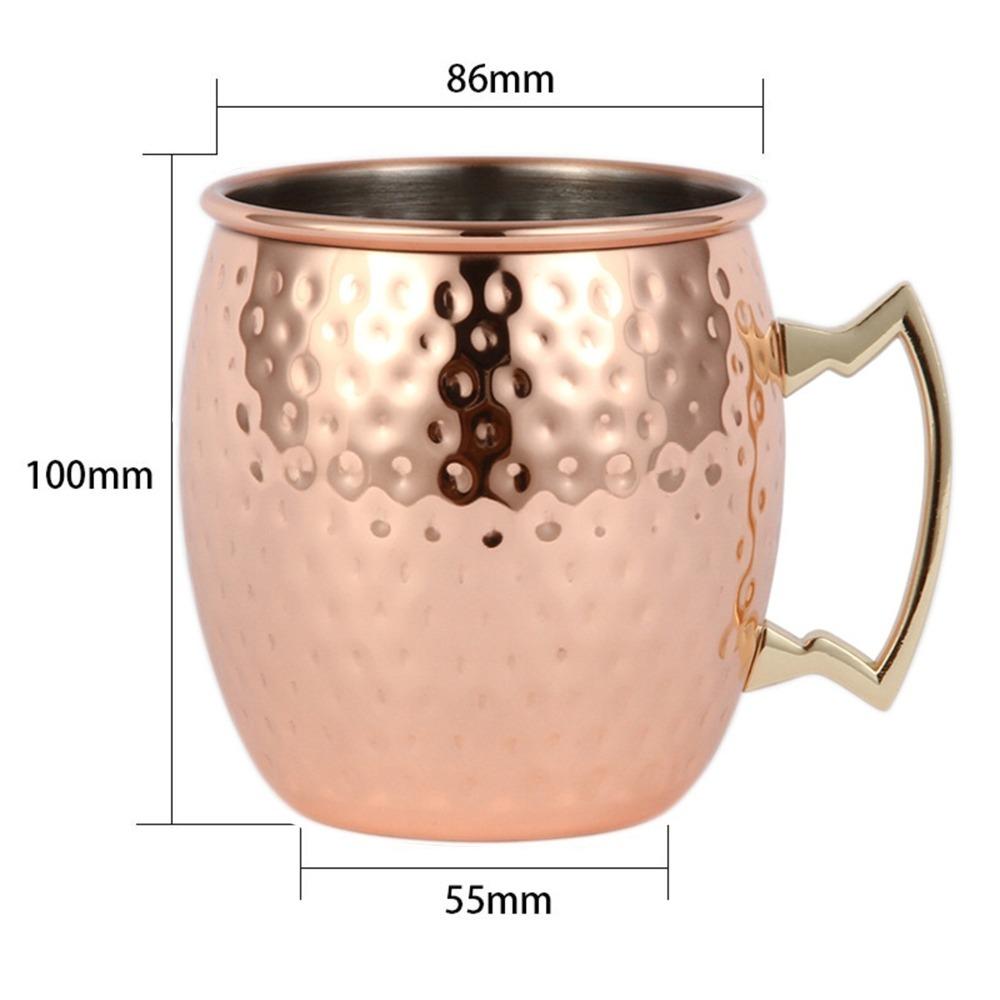 550ml Cocktail Wine Goblet Exterior Copper Plating Irregular Mug Drinking Tumbler Wine Drinking