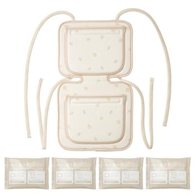 Anju Smile Teplé Studené Chladiace Vykurovanie pre Auto Kočík Dieťa a Nosiče pre Deti & Plachta, & Gél, 4-Balenie, Výlety, Sedadlá, Sedadlá, Nosiče, (Dizajn listu)