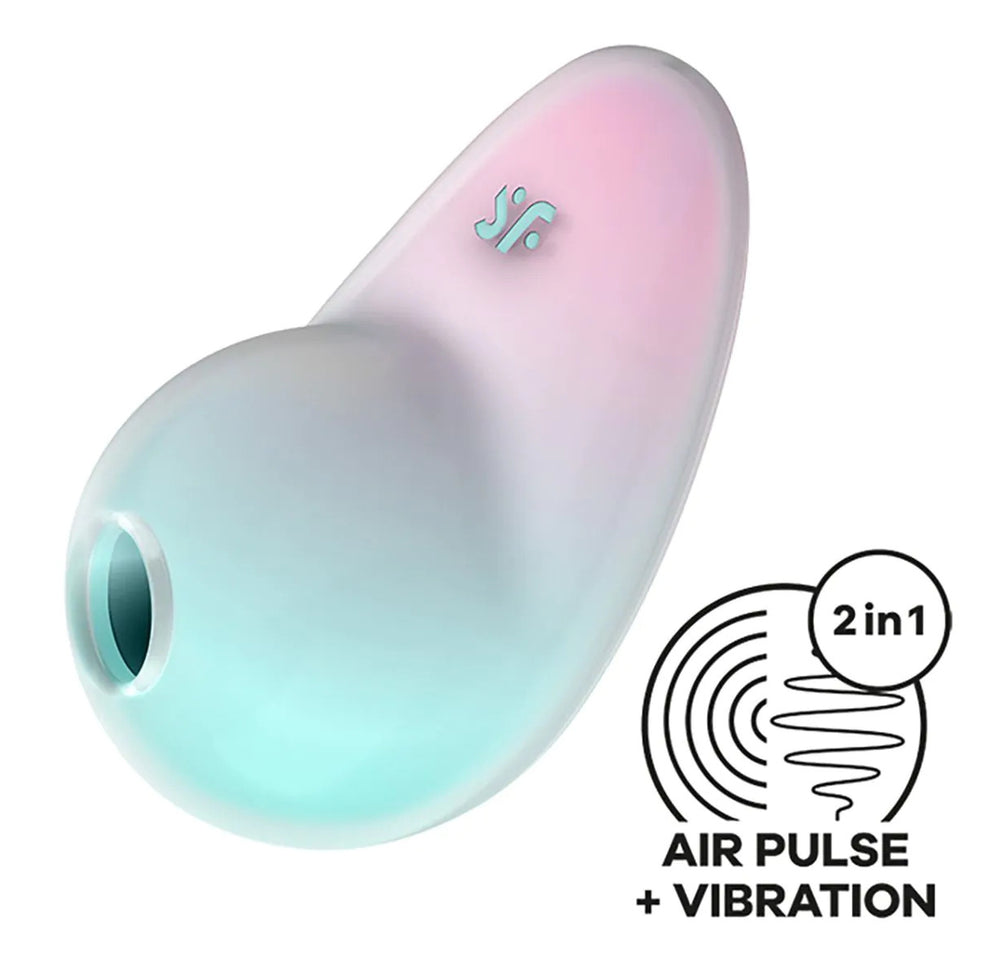 Stimulateur de Clitoris Pixie Dust Vert Menthe - Satisfyer - Stimulateurs à Aspiration