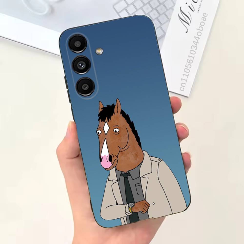 

B-Bojack cartoon H-Horseman Phone Case For Samsung S25,24,21,22,23,20,S30,Ultra,Plus, Fe,5G Silicone Cover SamsungS20Plus