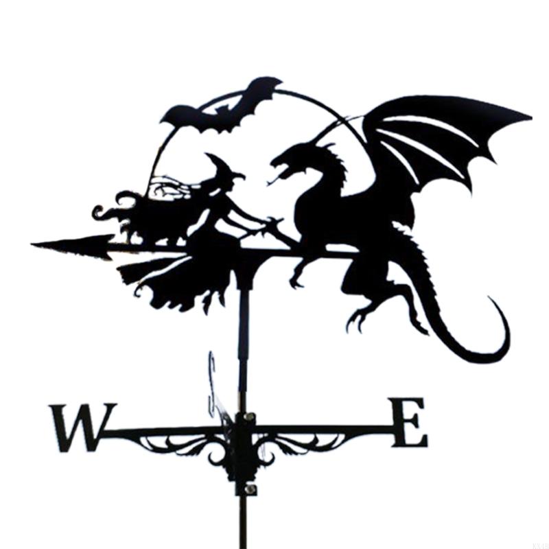 KX4B Paint Gardening Garden Decoration Sign Weather Vane Retro Farm Scene Garden Stake Weathervane Professional Tools