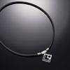 Colantotte TAO Halskette AURA Silber Carbon, Farbe in limitierter Auflage, Größe LL, 51cm