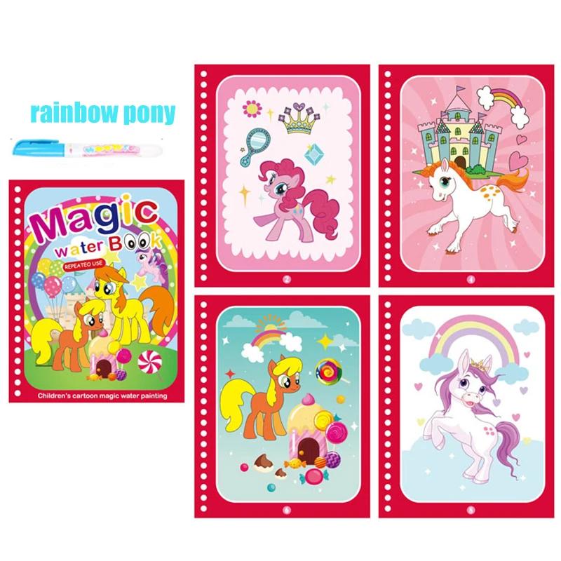 Non-Toxic Magic Water Book With Pen Children Drawing Coloring Books For Kids 2 To 4 Years Old Learning Education Toy Baby Montessori Toys