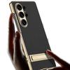 GKK For Samsung Galaxy S26 Ultra Case Electroplating Kickstand PU Hard PC Phone Back Cover
