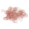 100Pcs Heart Shaped Paper Clips Iron Decorative Paperclips Set with Transparent Box for   School Household