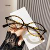 Y2K Retro Oval Frame Glasses Women Sweet Cool Trendy Eyewear Anti Blue Light Reading Computer Myopia Glasses