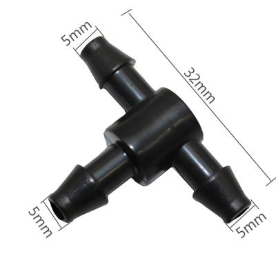 3mm,4mm Hose Tee Barb Connector Irrigation Plumbing Pipe Fittings T-Shape Tube Adapter Hose Joint 3-Way Splitter 20 Pcs