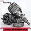 Mini Screwdriver Titanium Screwdrivers 1/4 Inch Magnetic Screwdriver 7 In 1 S2 Alloy Steel Drill Bit EDC Repair Hand Tool