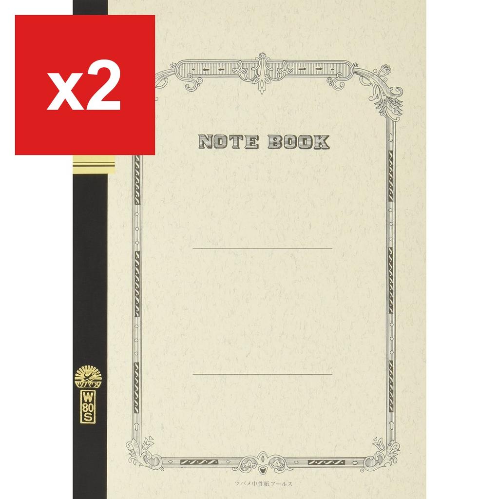 Tsubame Note B5 Notebook, Ruled 8mm x 28 Lines, 80 Sheets, W80S W3009