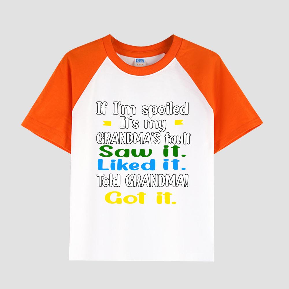 Bedrucktes Kinder-T-Shirt mit überschnittenen Schultern, Rundhalsausschnitt, Baumwollstoff, lässiges, stylisches Kurzarmoberteil für Jungen für den Sommer