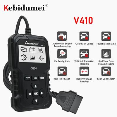 V410 Auto Plné OBD2 Diagnostické Opravné Nástroje Automobilový Profesionální Čtečka Kódů Skener Kontrolka Motoru Čtení Zápis Chyb Skenovací Nástroje