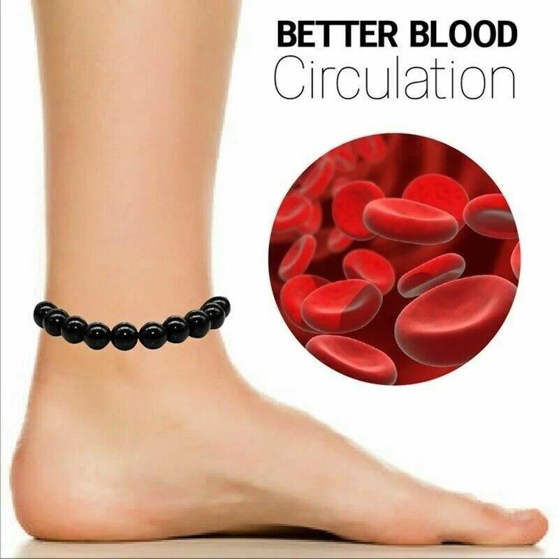 Armband aus Naturstein mit schwarzem Obsidian, zur Fettlinderung, zur Förderung der Durchblutung, gegen Angstzustände und zur Gewichtsabnahme, Armbänder für Frauen und Männer, Schmuck