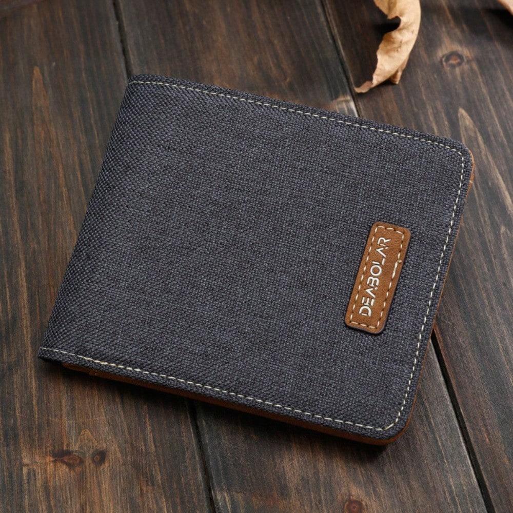 Men's Short Wallet Student Japanese And Korean Version Casual Wallet Horizontal Ultra-Thin Simple Ticket Clip