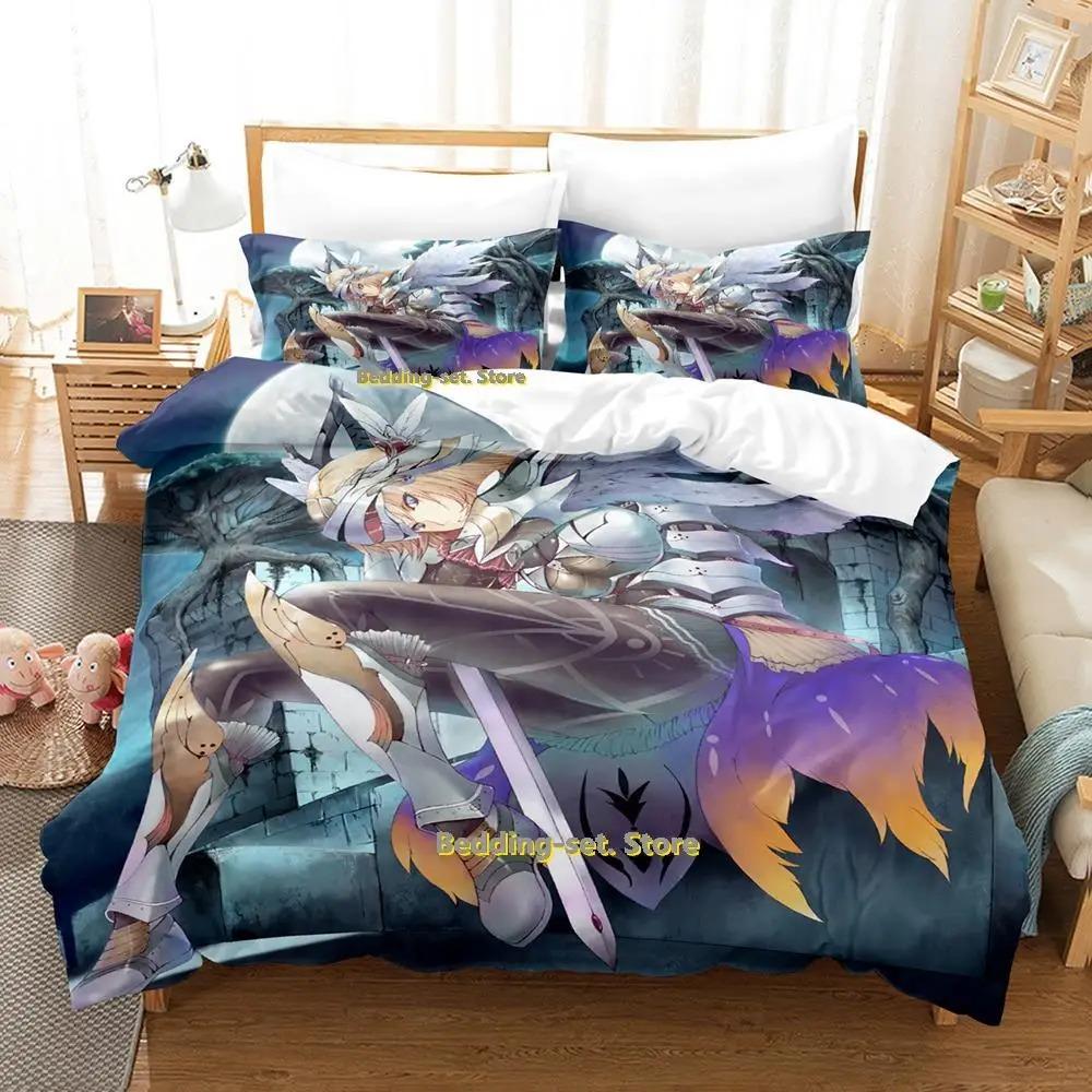 Lord of Vermillion Bettwäsche-Set Einzelbett Twin Full Queen King Size Anime Bettbezug für Schlafzimmer von Erwachsenen und Kindern
