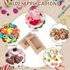 50PCS Pillow Shape Candy Box with Window Wedding Christmas Chocolate Kraft Paper Gift Packaging Boxes Birthday Party Supplies