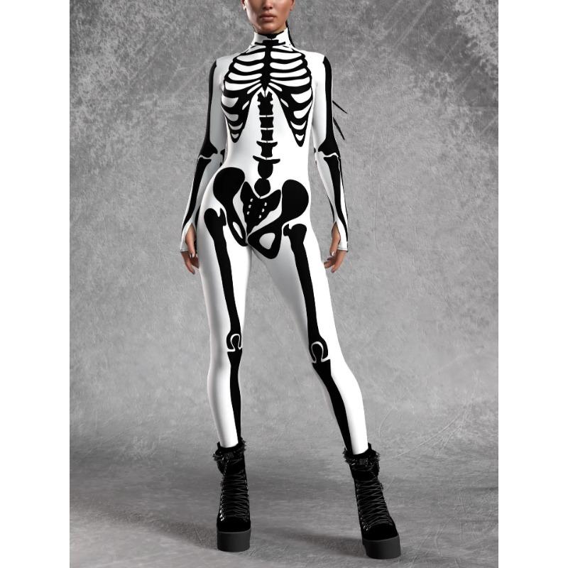 Unisex Cyberpunk 3D Digital Print Halloween Party Role-Playing Outfit for Women and Men Cosplay Costume Carnival Jumpsuit