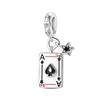 Black Spider Skeleton Charm Bead Components Skeleton Cat Poker Bead Component Pendant Bead Component Compatible With Copper Metal Authentic Original