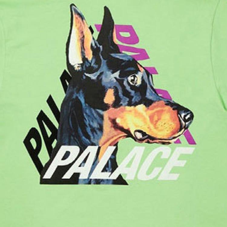 Palace P-3 K-9 Graphic T-Shirt SS22 Unisex Tops Pistachio P22TS170
