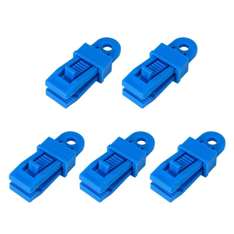5x Awnings Clamps Tarp Clip Wind Rope Buckle Practical Tent Tighten Lock Grip