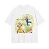 Unisexs Tshirt Japanese Anime Dragon Ball Print Tshirt Harley Cooku Cotton Tshirt Pop Street Style Shortsleeved Top White