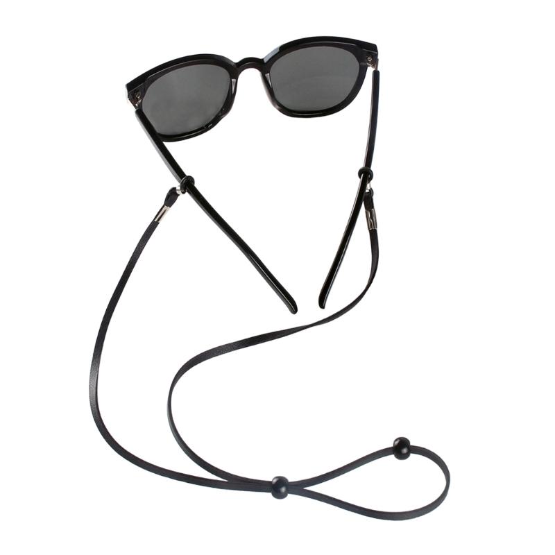 Glasses Holder Cord with Two Temple Sleeves and Sliding Length Adjusters, Adjustable Neck Cord for Keeping Eyeglasses Nearby