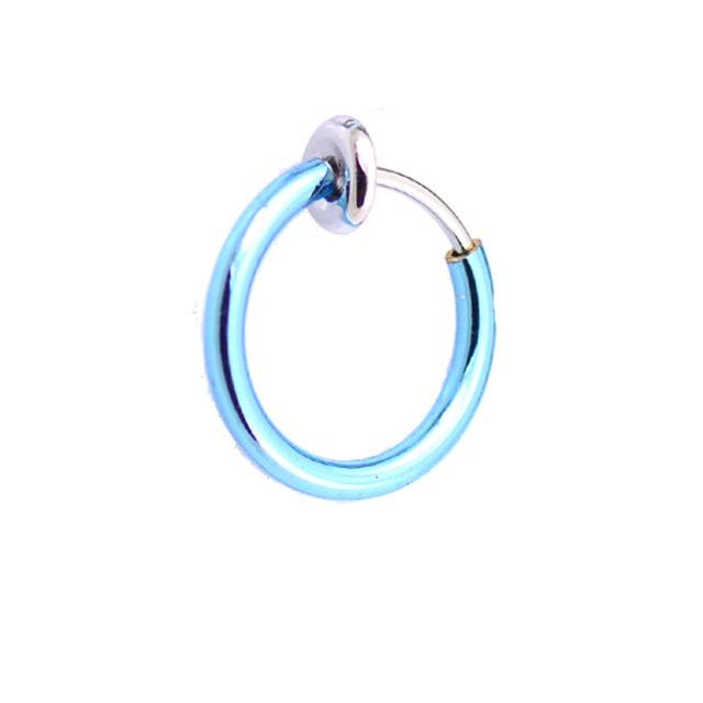 Fake Ohrringe, Nasenringe, Lippenringe & Ohrclips mit Feder zum Klemmen – Beliebter europäischer & amerikanischer grenzüberschreitender Schmuck