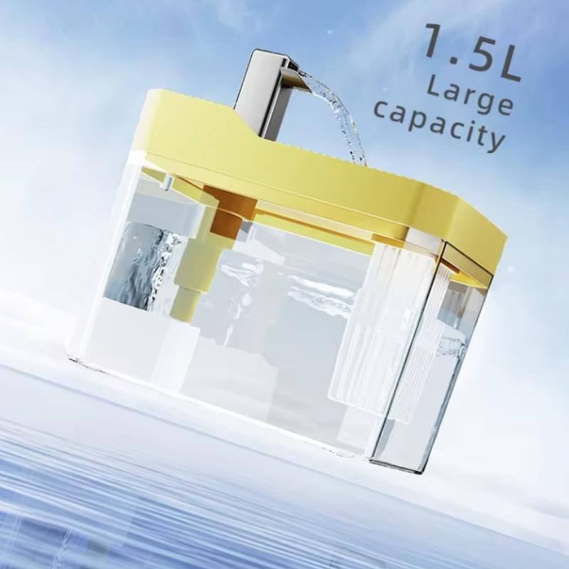 Custom Cat Water Fountain Auto Filter Transparent Drinker USB Anti-Dry Burning Recirculate Filtering Water Dispenser with Pump