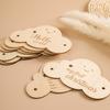 8-teiliges Set Holz Baby Meilensteinkarten Für Neugeborene Niedliche Wolkenform Fotografie Requisiten Zubehör Monatskarten Aufkleber Neugeborene Geschenke