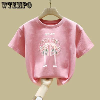 Children's Clothing T-shirts Short Sleeves Spring and Summer Children's Student Tops