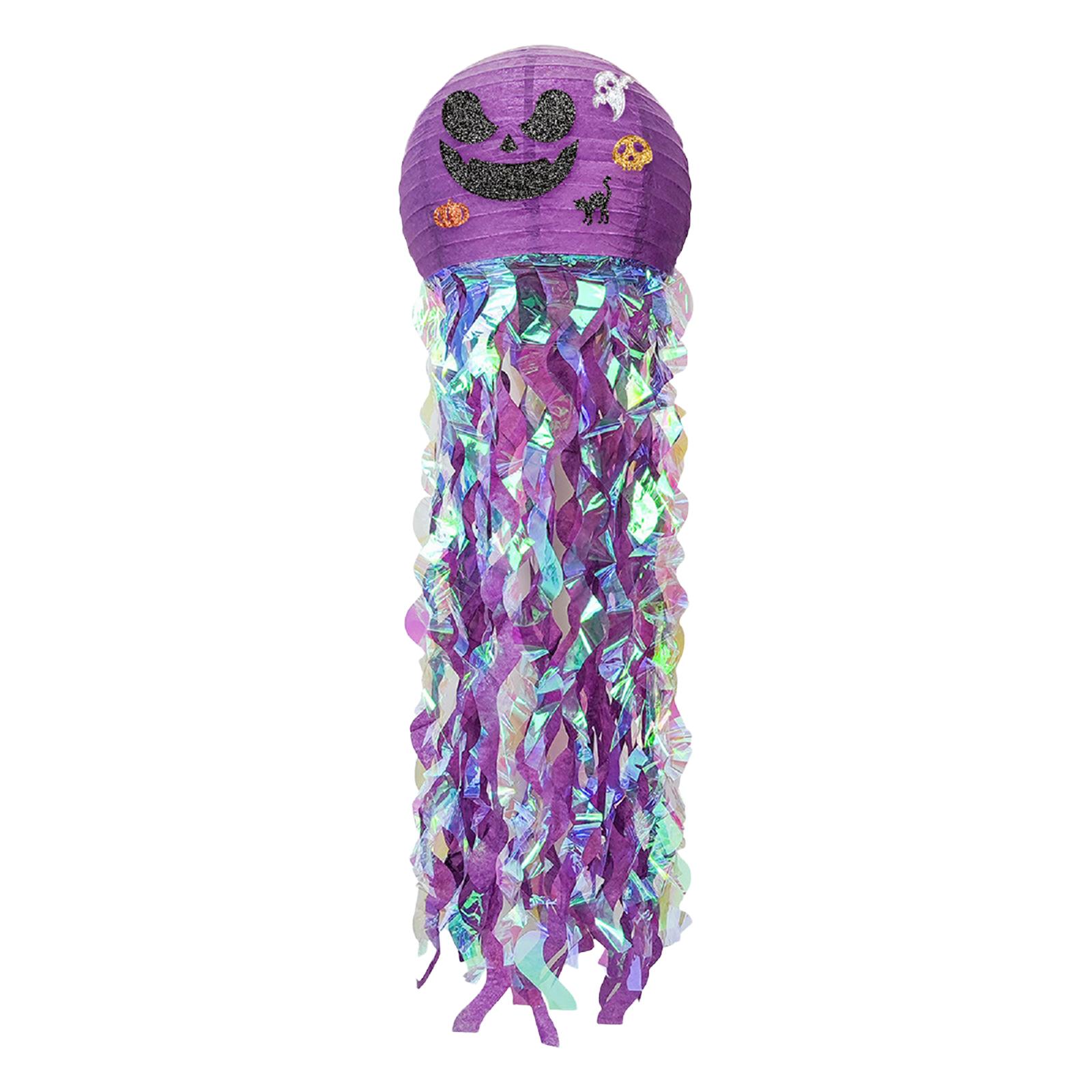 

Хэллоуин Тыква Медуза Бумажный Фонарь Подвесное Украшение One Size фиолетовый