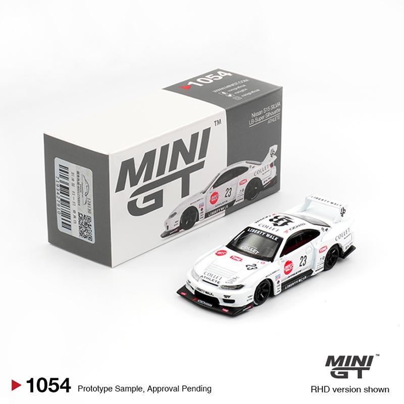 

MINIGT 1054 In Stock 1:64 Nissan LBWK LB Super Silhouette S15 SILVIA ATHLETE Diecast Car Model Collection Toys