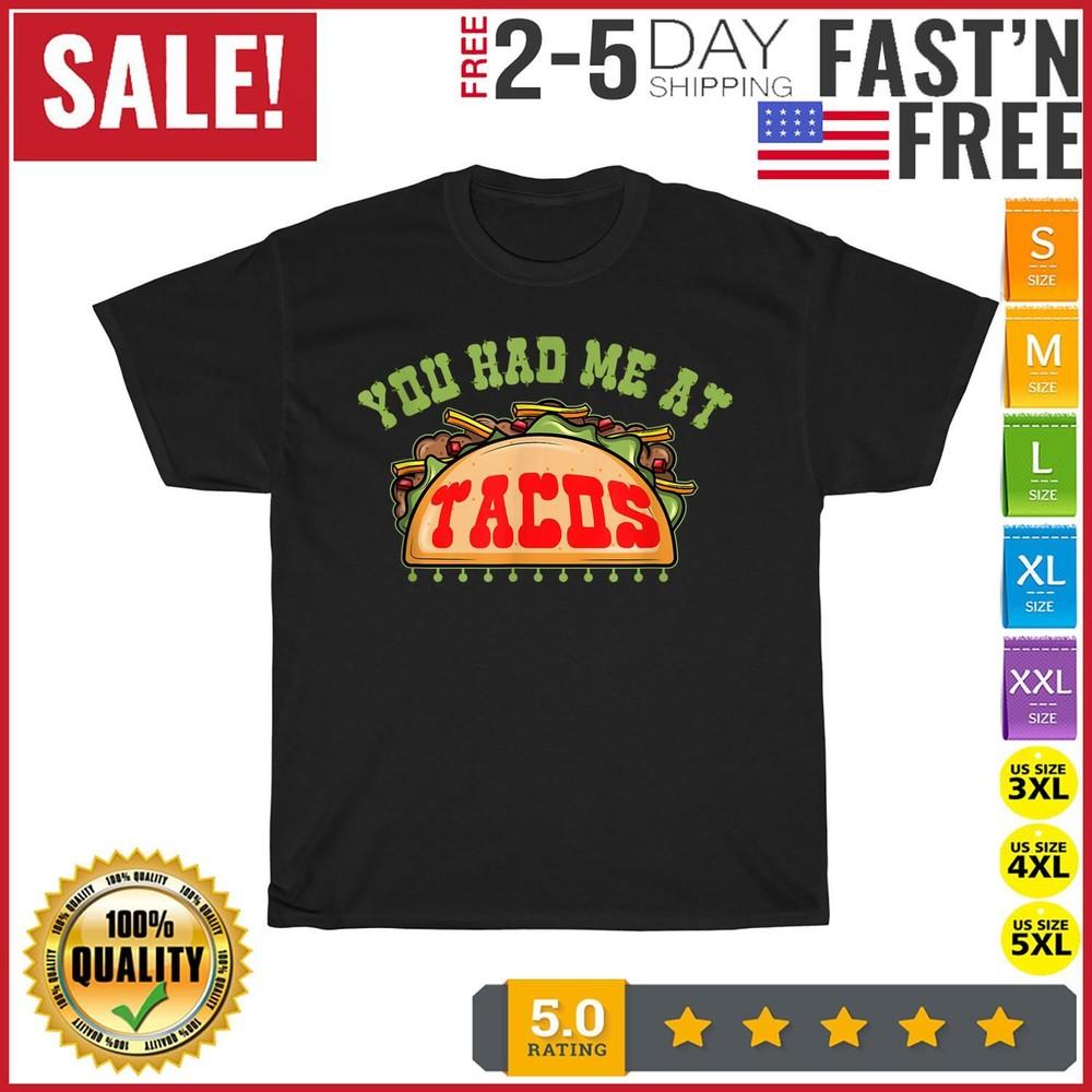 

Mexican Food Cinco de Mayo and National Taco Day Vintage T Shirt Men Women Fashion S