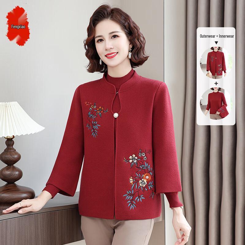 

Женский вязаный костюм-двойка на осень/зиму XL