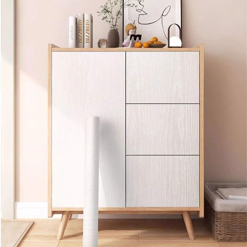 40cm Odporne na olej Odporne na pleśń Odporne na wilgoć Drzwi szafek z imitacją drewna Samoprzylepna tapeta ścienna Biurka Dekoracja domu