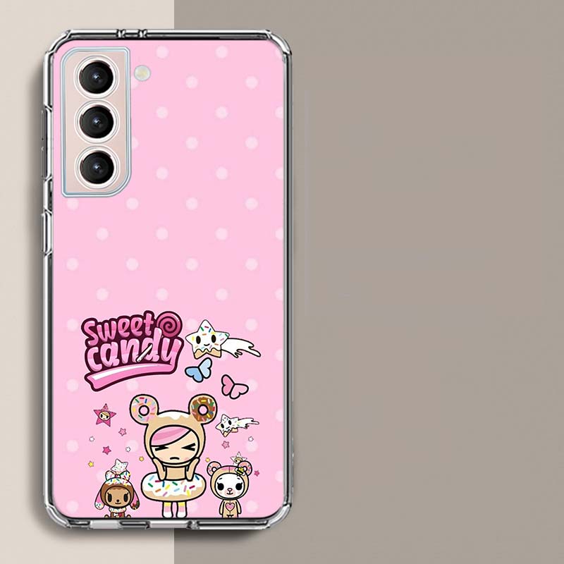 

Japan Cute T-Tokidokis Phone Case For Samsung Galaxy S25 Edge S24 S23 FE S21 S20 S10 Plus S22 S26 Ultra Cover Clear Cases TPU Ca Samsung S20 FE