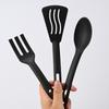 3pcs Nylon Kitchenware Shovel Spoon Surface Fork Slotted Turner Solid Spoon Fork Children's Shovel Fork Spoon Tableware