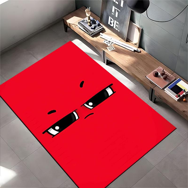 "Red Carpet with Moody Eyes" suitable as a non-slip mat for the living room or bedroom sofa
