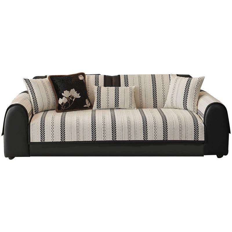 Sofa Cushion New Four-season Universal Light Luxury Chenille Cushion Cloth Towel Non-slip Straight Row Sofa Seat Cushion