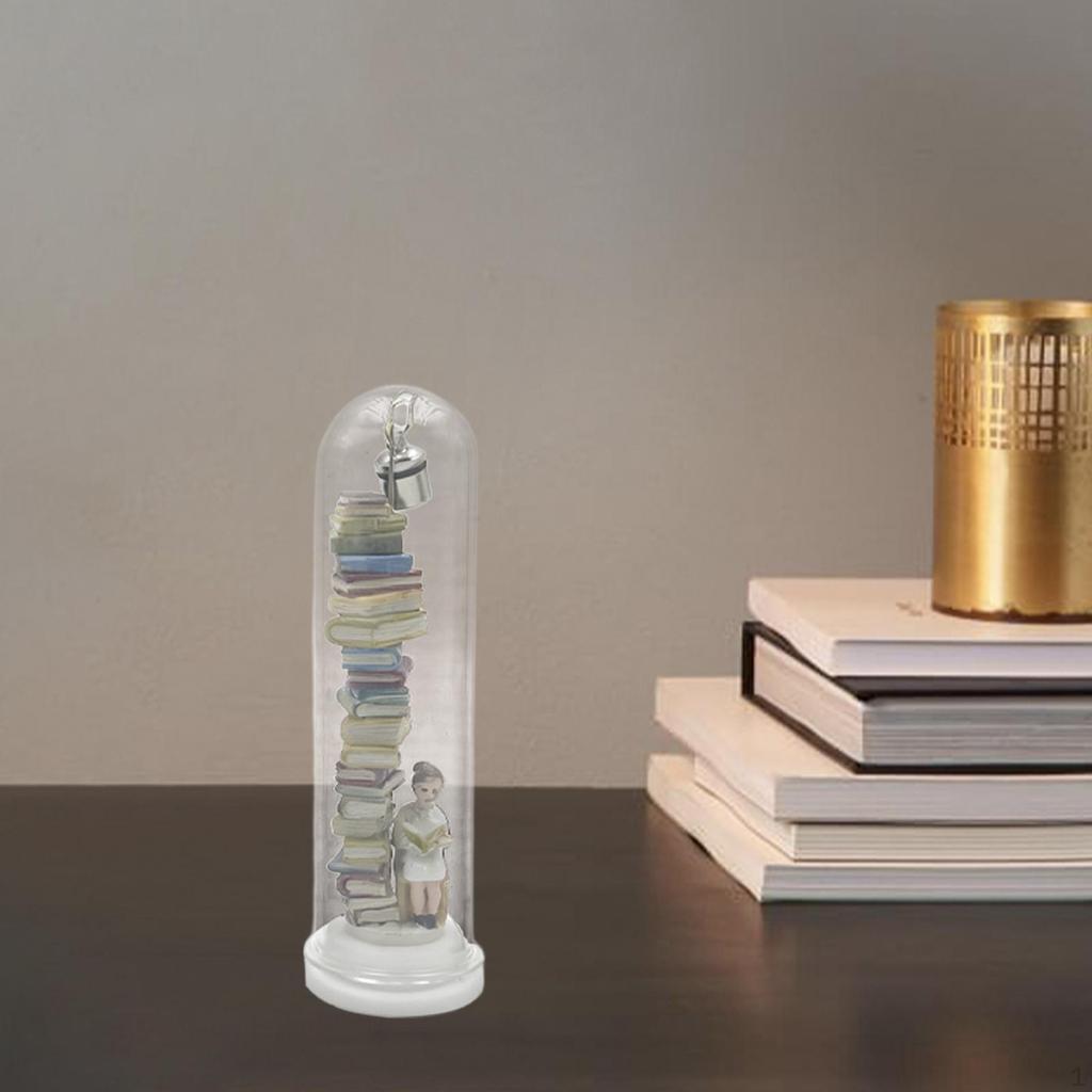 Reader Night Light Bedside Lamp Sculpture LED Book Corner Dome Stacked Books for Hotel