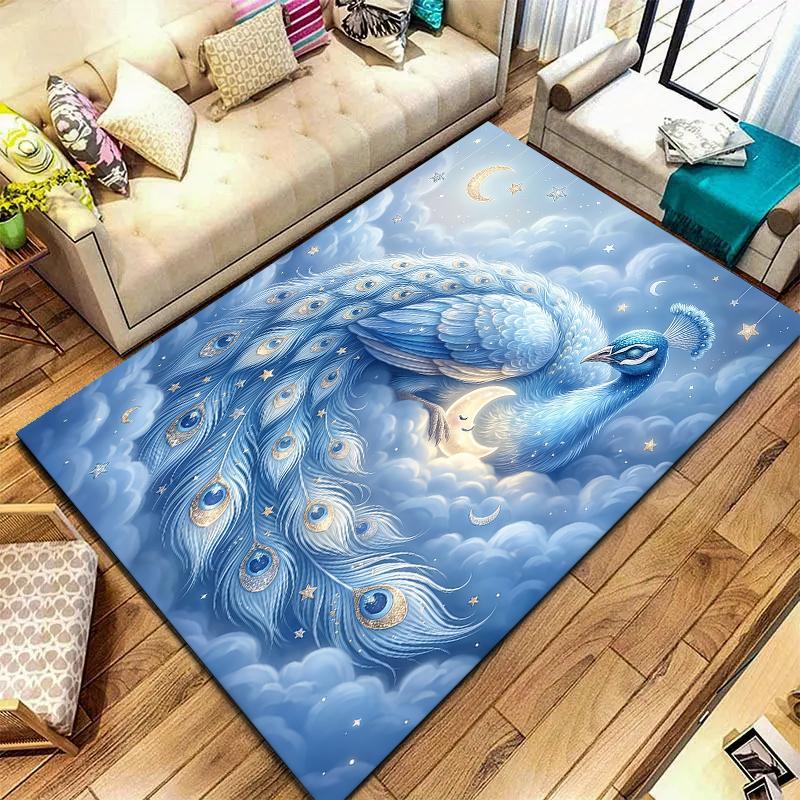 Blue cloud sleep animalPattern Square Carpet,Area Rug,Carpet Rug for Living Room Bedroom Sofa Playroom Decor,Non-slip Floor Mat,Holiday Birthday Gifts