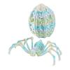Classroom Prizes for Kids 3D Printed Articulated Skeleton Spider with Hollow Egg, Movable Joint Halloween Party Favors Figurine, Creepy Decor