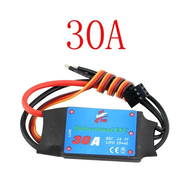 ESC Bidirectional 12A/20A/30A/40A/50A/60A/80A Brushless ESC for Remote Control Ship Pneumatic Underwater Propelle