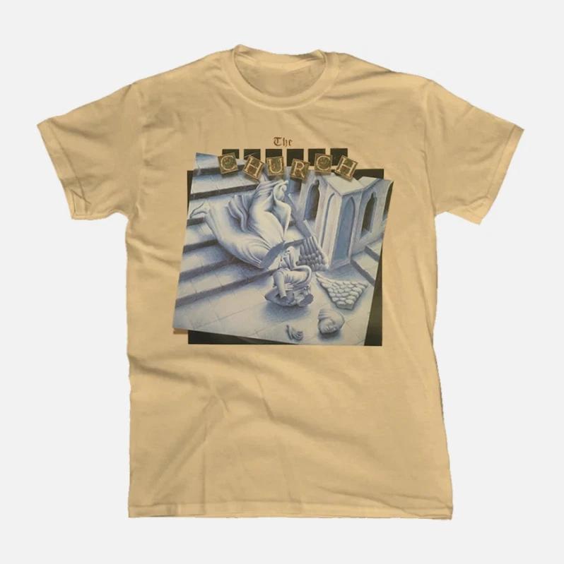 The Church Band The Church Album Short Sleeve Unisex T-Shirt Yellow Haze XL