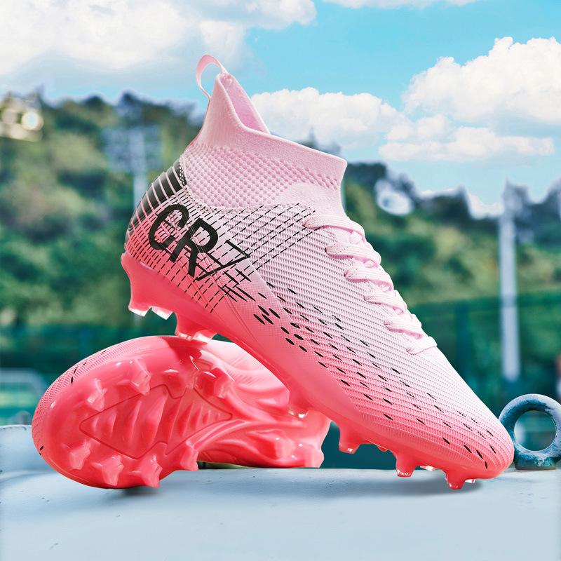High-Top Football Shoes Men And Women Into Artificial Turf Ag Long Nails Tf Broken Nails Children'S Football Shoes Batch
