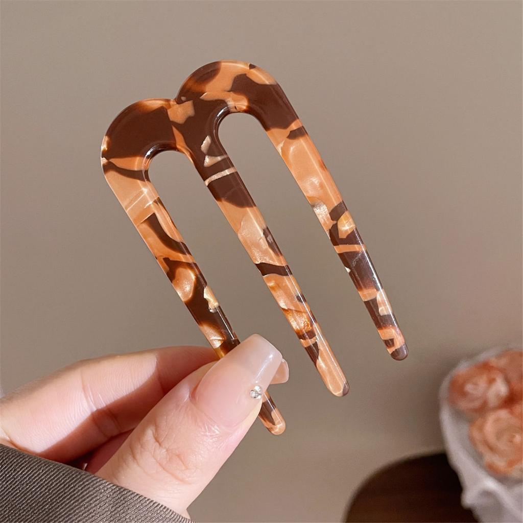 Elegant Acetate Filigree Hair Stick Buyao for Girls Ancient Chinese Hairpin Traditional Hanbiuk Decorative Cosplay