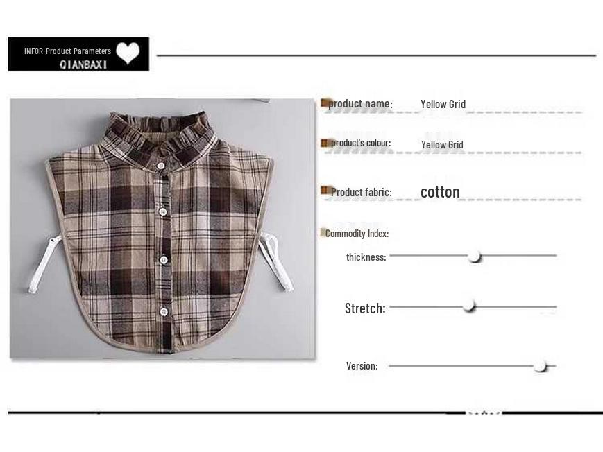 Children's Versatile Denim Dickey Faux Collar for Sweaters and Ladies - Multifunctional Pointed Collar Decoration