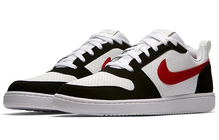 Nike Court Borough Low White Black Red 838937-102