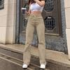 2025 Women's Solid Color Straight-Leg Casual Jeans
